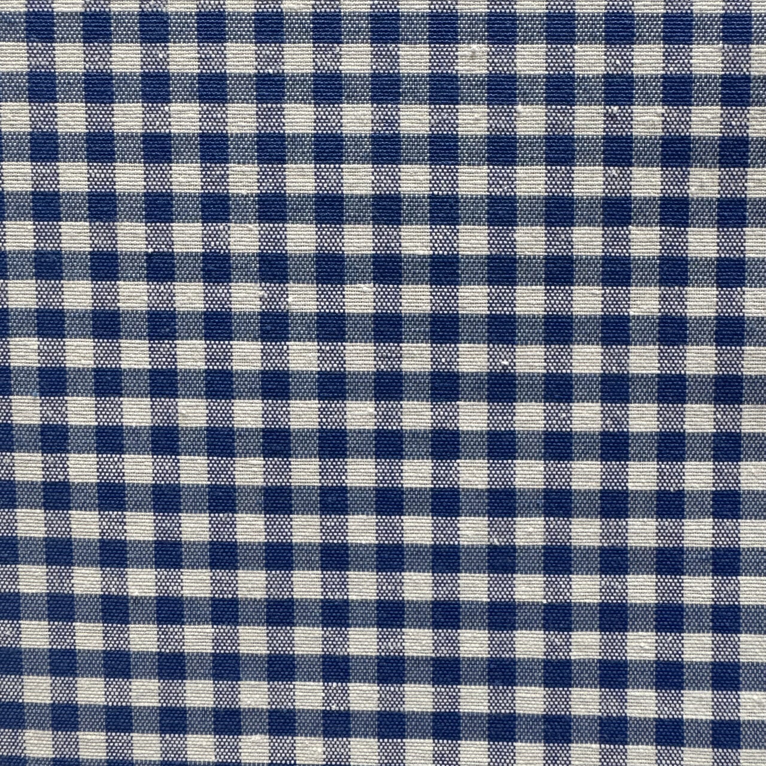 Loneta Vichy Azul Cuadro Pequeño
