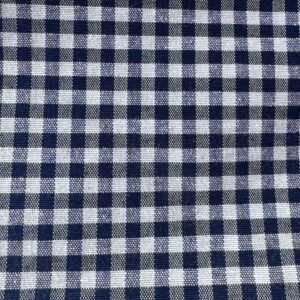 Loneta Vichy Navy Cuadro Pequeño