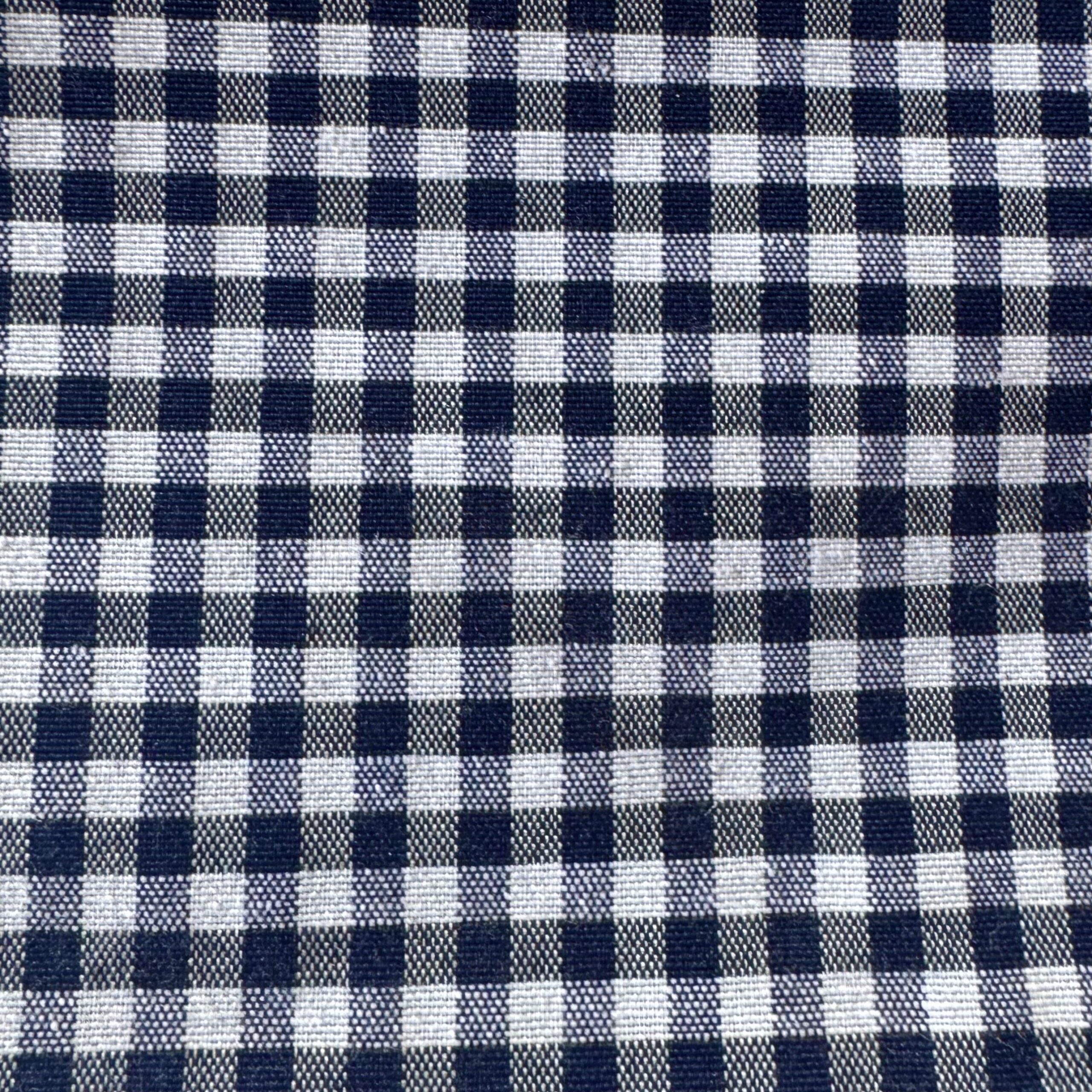 Loneta Vichy Navy Cuadro Pequeño