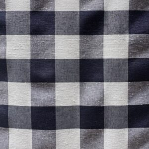 Loneta Vichy Navy Cuadro Grande