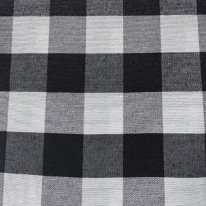 Loneta Vichy Negro Cuadro Grande