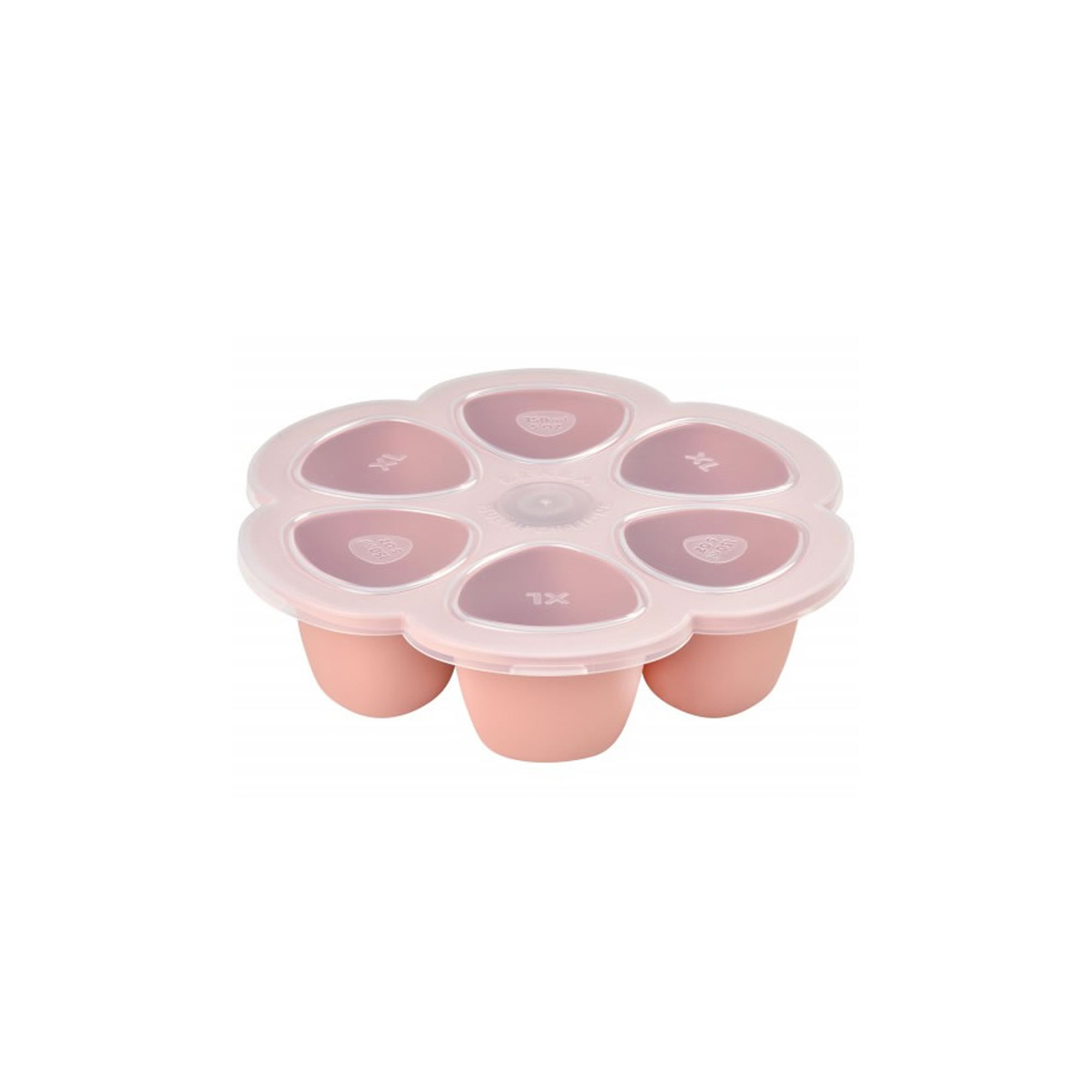 BEABA Multiportions Silicone Baby Food Freezer Tray 5oz "ROSE"