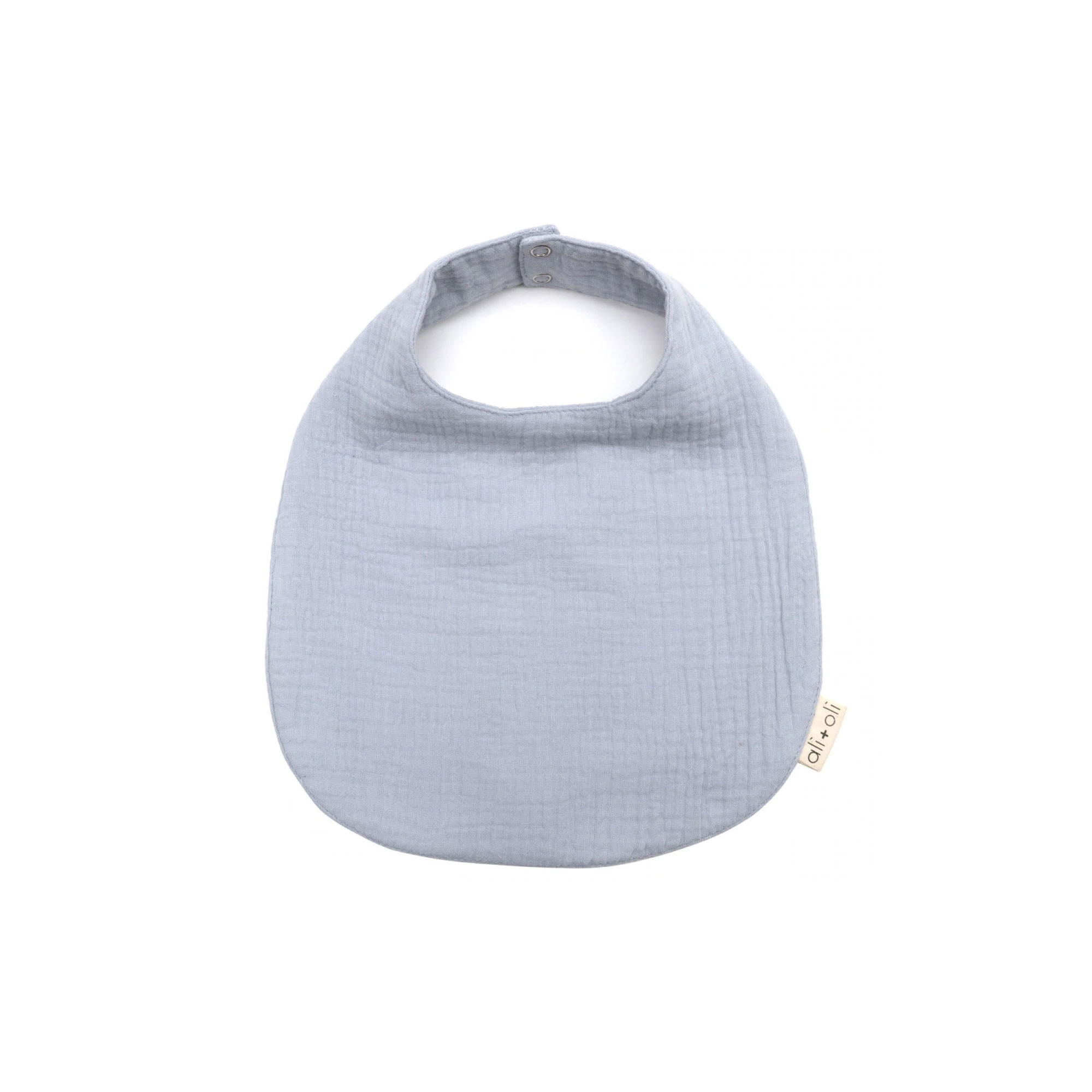 Ali+Oli Muslin Cotton Ruffle Baby Bib "BLUE"