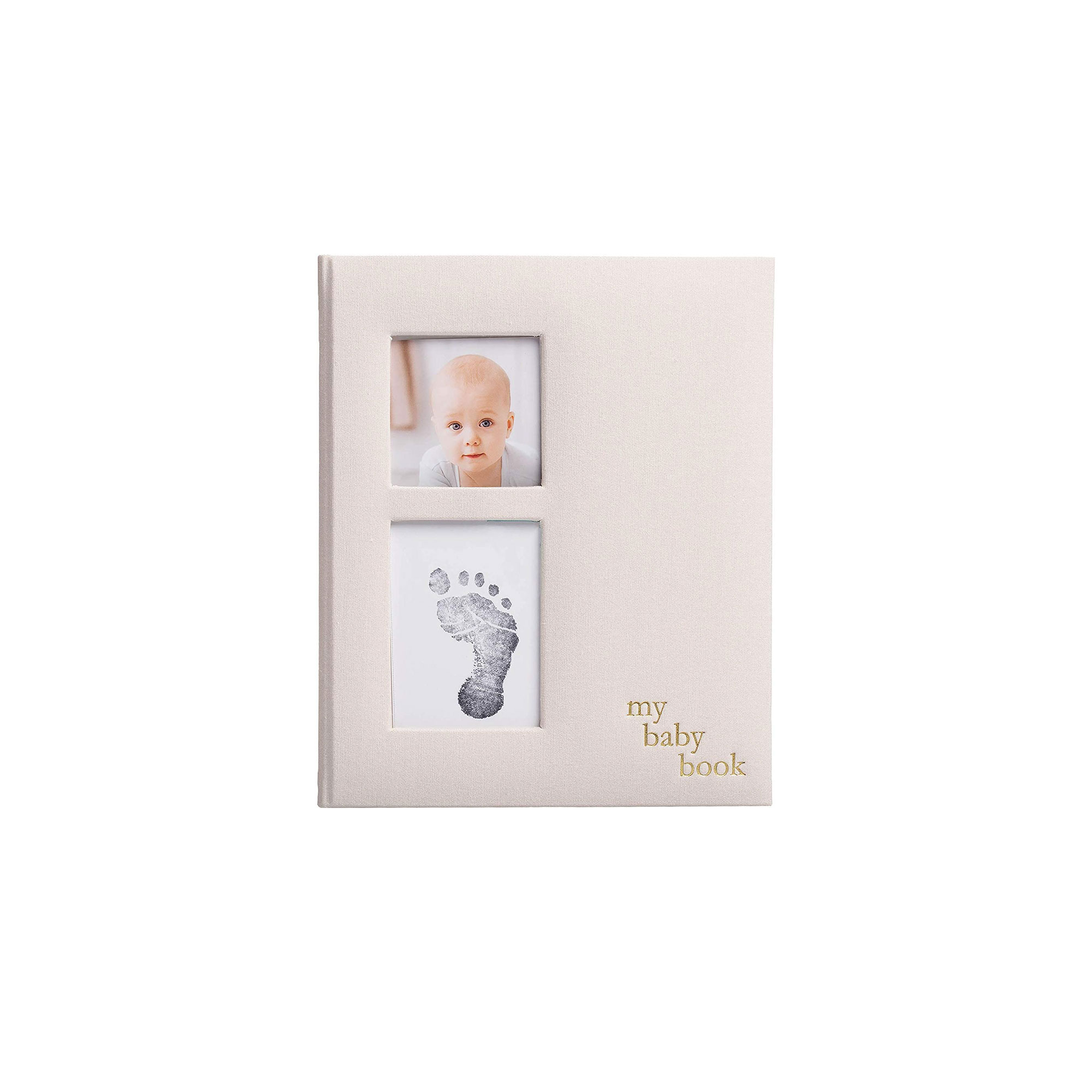 Pearhead Linen Babybook "IVORY"