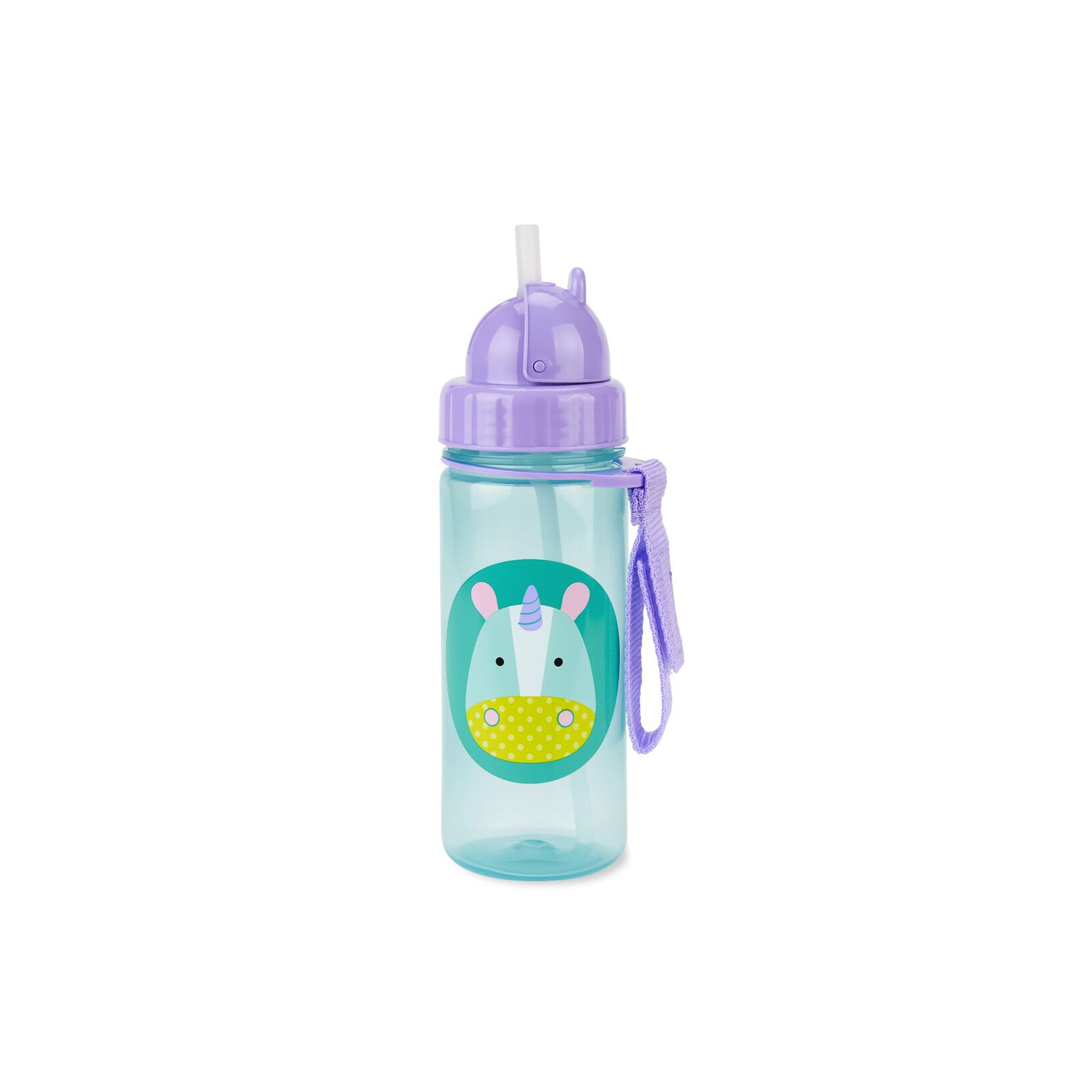 SKIP HOP ZOO Straw Bottle 13oz "UNICORN"