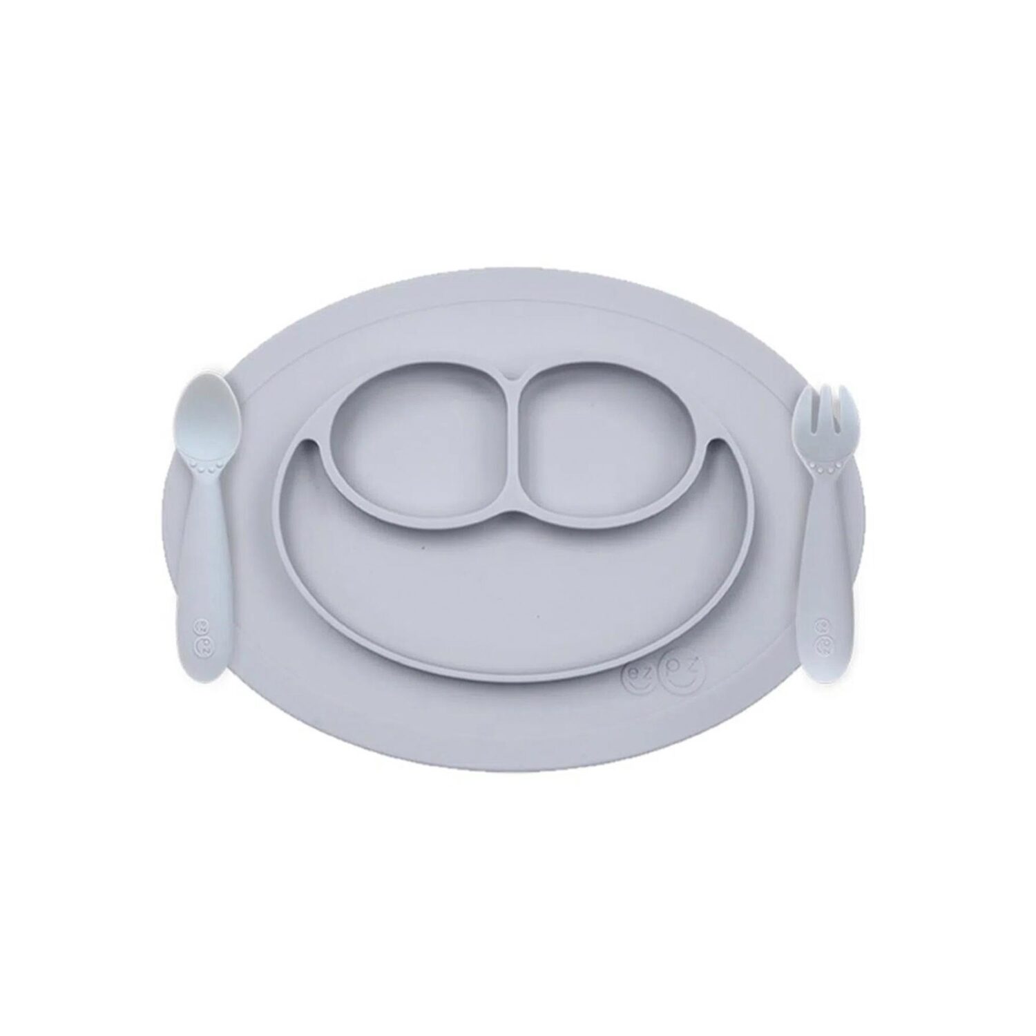 EZPZ Mini Feeding Set "PEWTER"