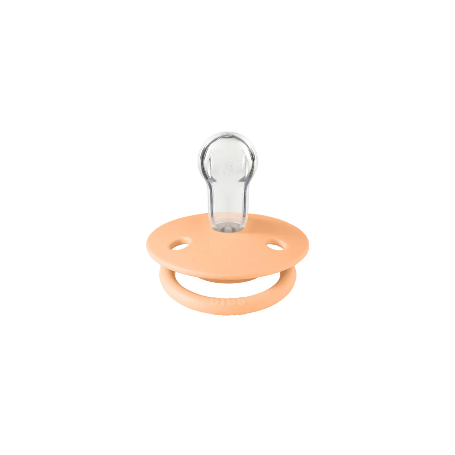 BIBS De Lux Pacifier 2 Pack Size 1 "SUNSHINE/PEACH SUNSET" - Image 2