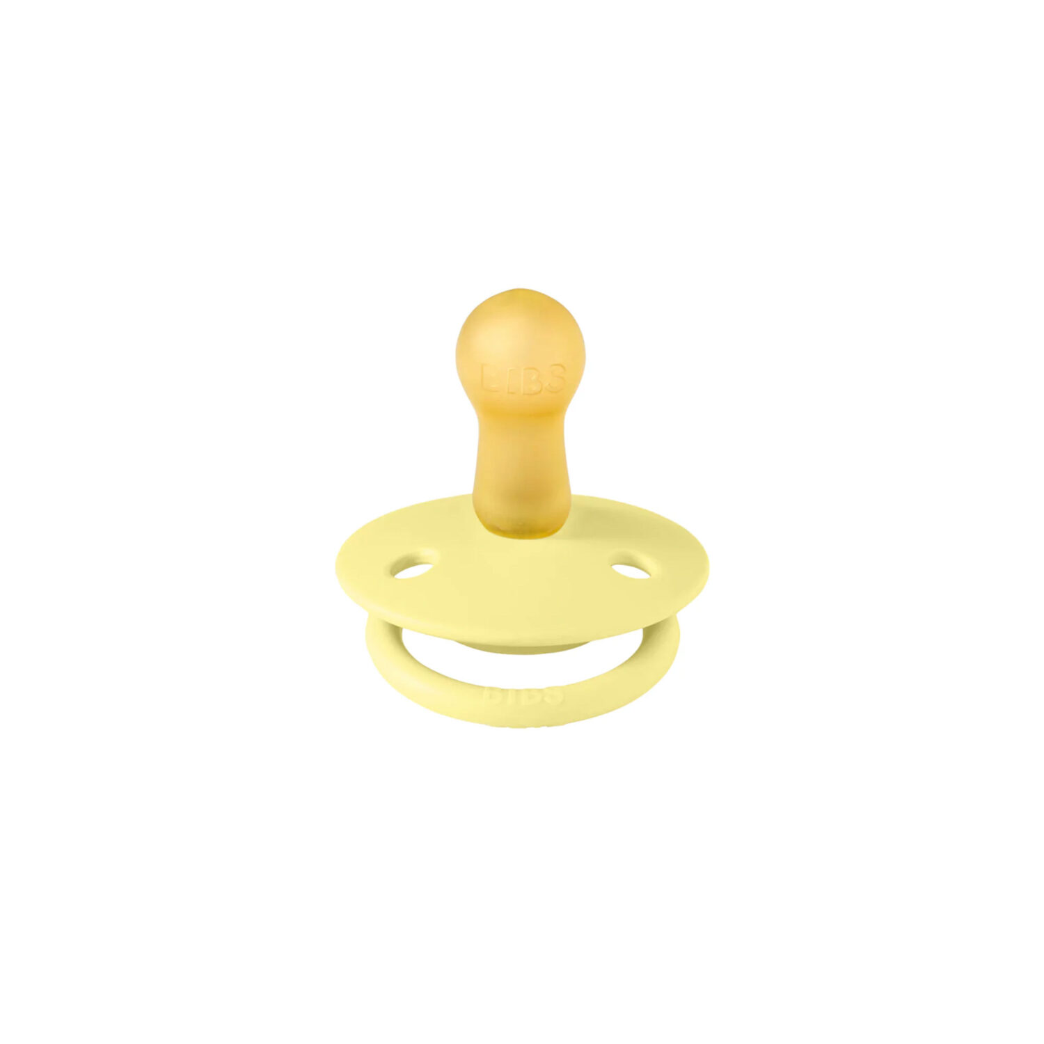 BIBS De Lux Pacifier 2 Pack Size 1 "SUNSHINE/PEACH SUNSET" - Image 3