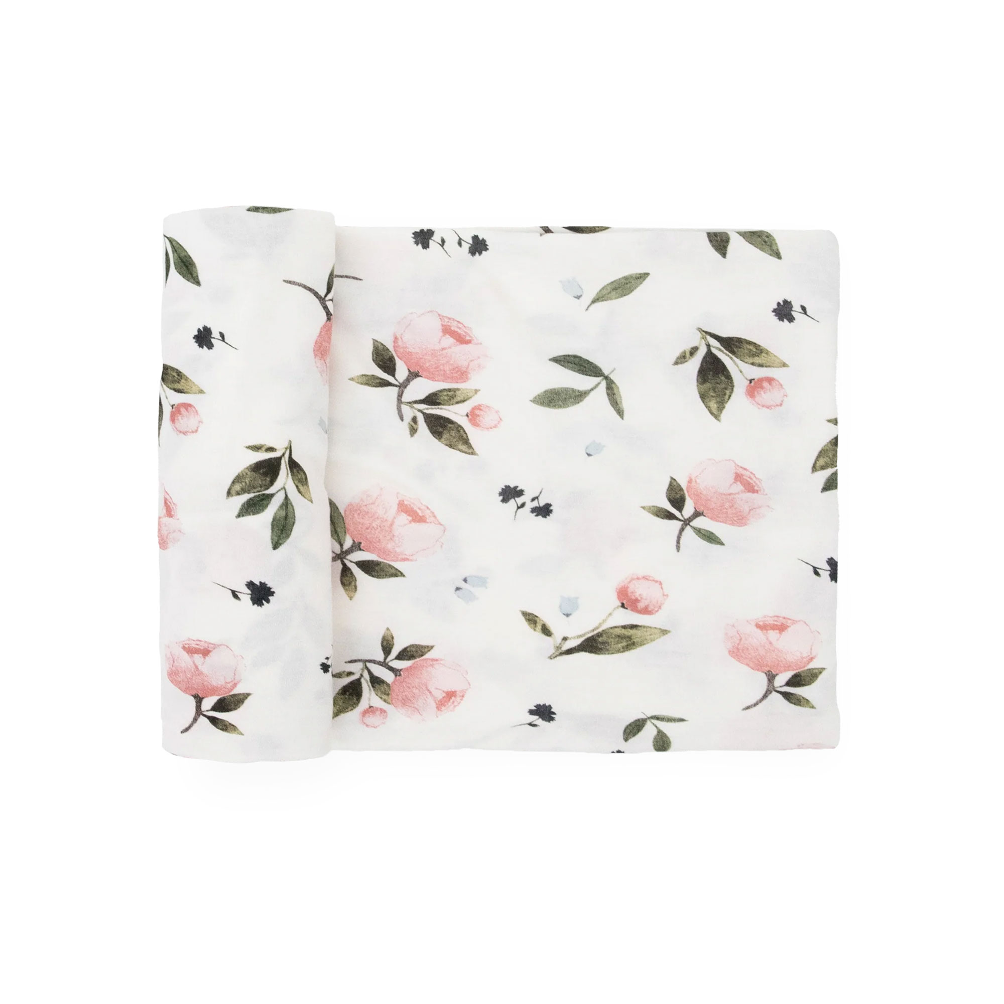 Little Unicorn Stretch Knit Swaddle Blanket "WATERCOLOR ROSE"