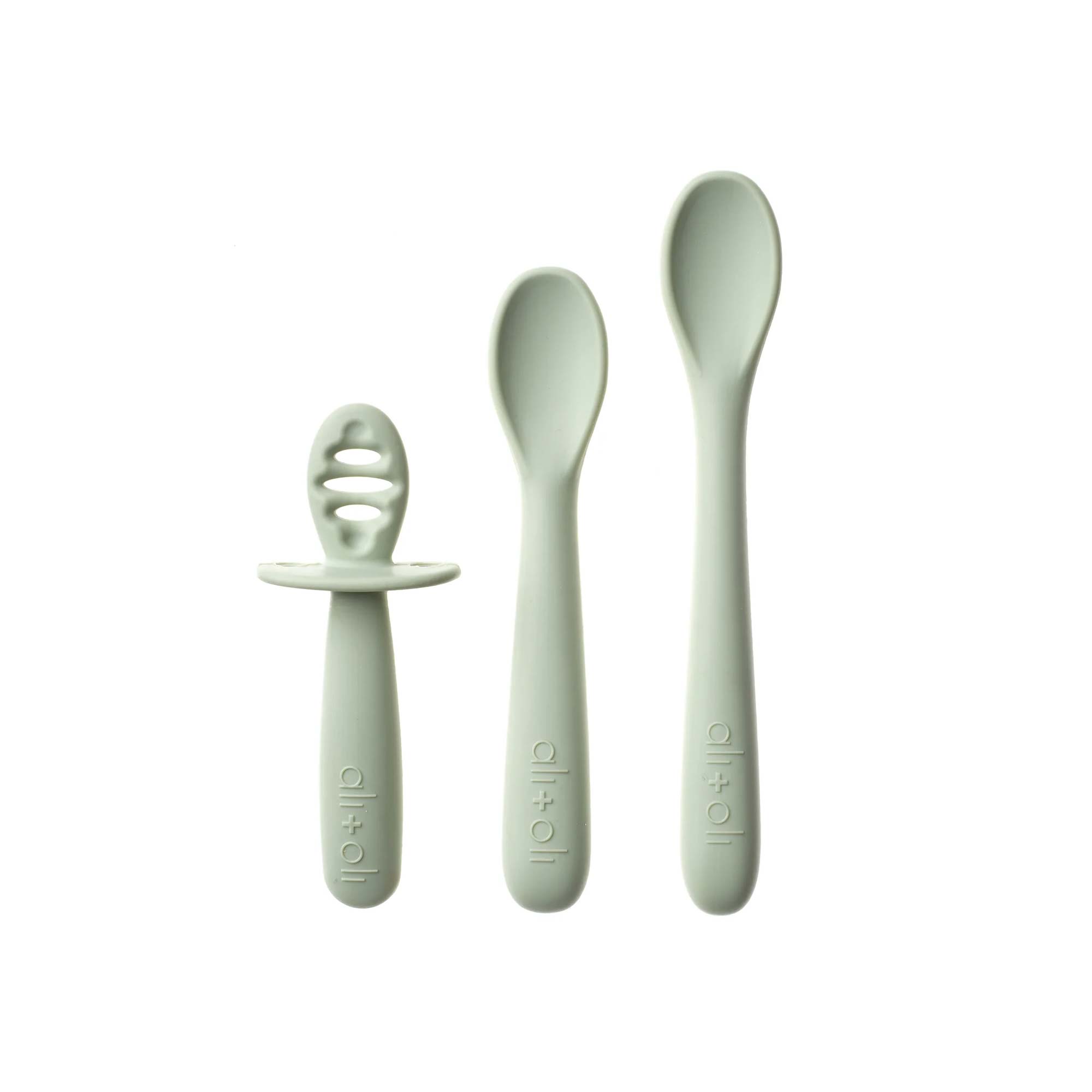 Ali+Oli 3-pc Multi Stage Spoon Set for Baby 6m+ "PINE"