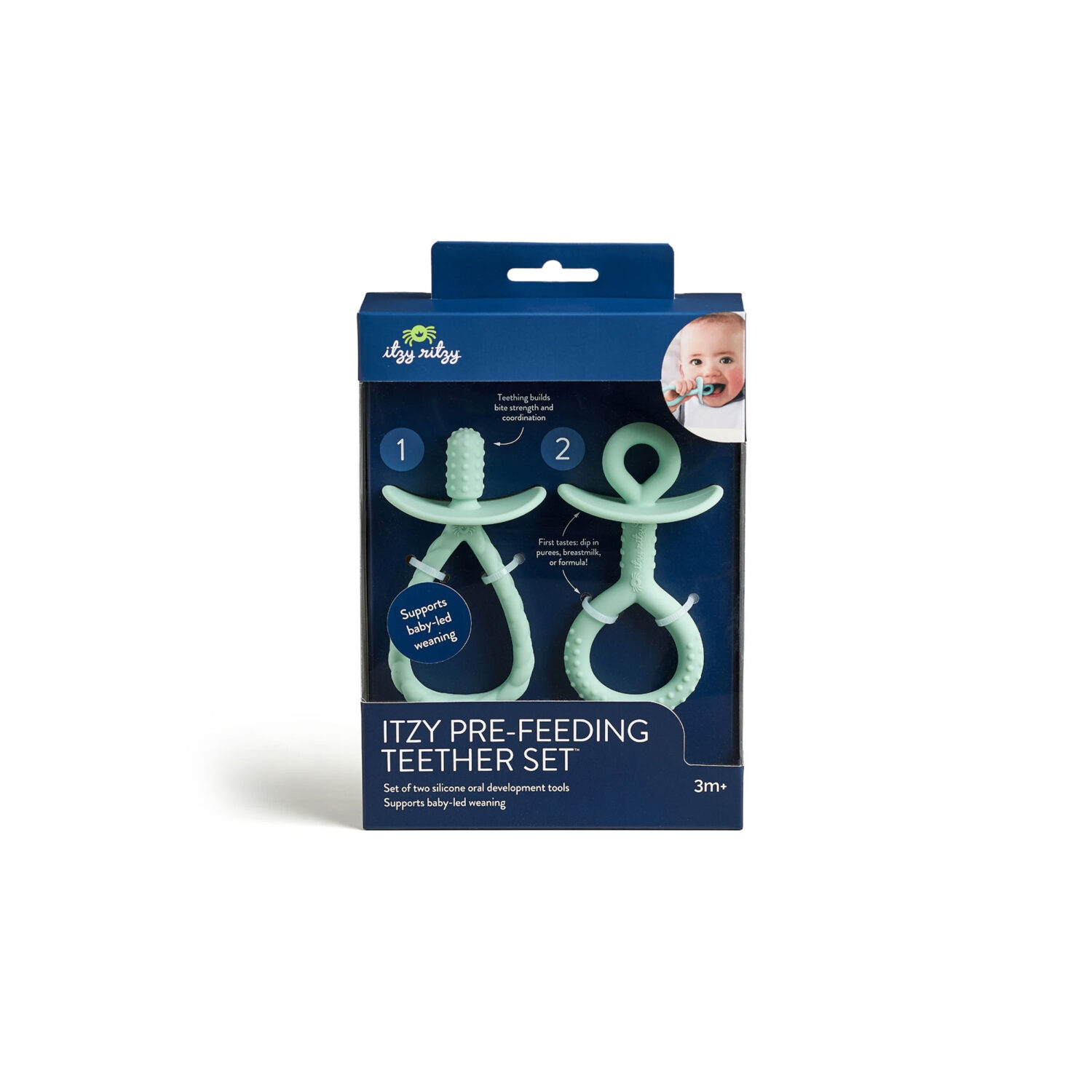 Itzy Ritzy Itzy Pre-Feeding Teether Set "MINT"