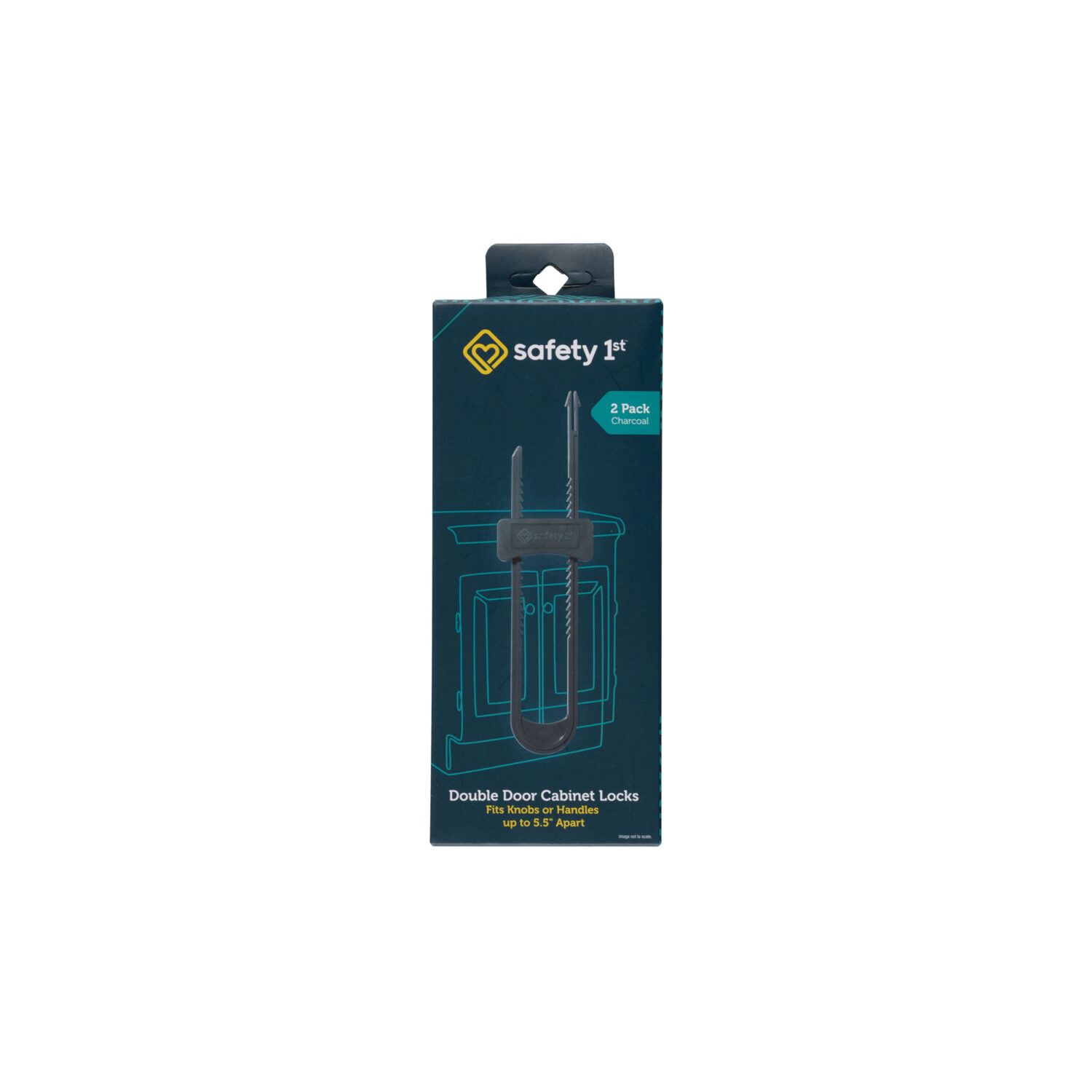 Safety 1st Double Door Baby-Proofing Cabinet Lock 2 pack