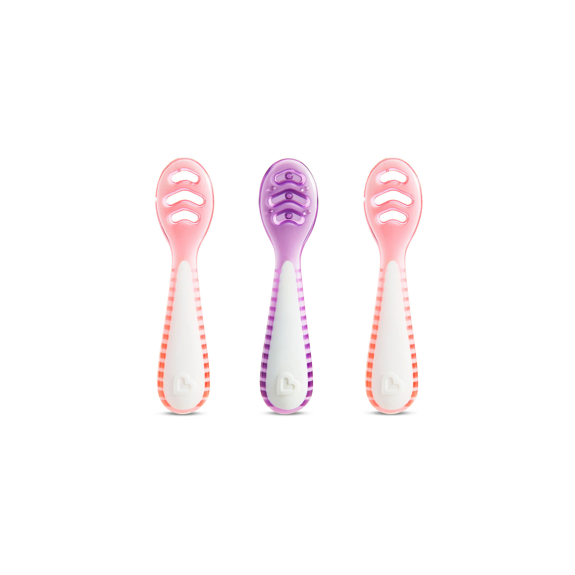 Munchkin Gentle Dip Multistage First Spoons "LIGHT PINK/LIGHT PURPLE"
