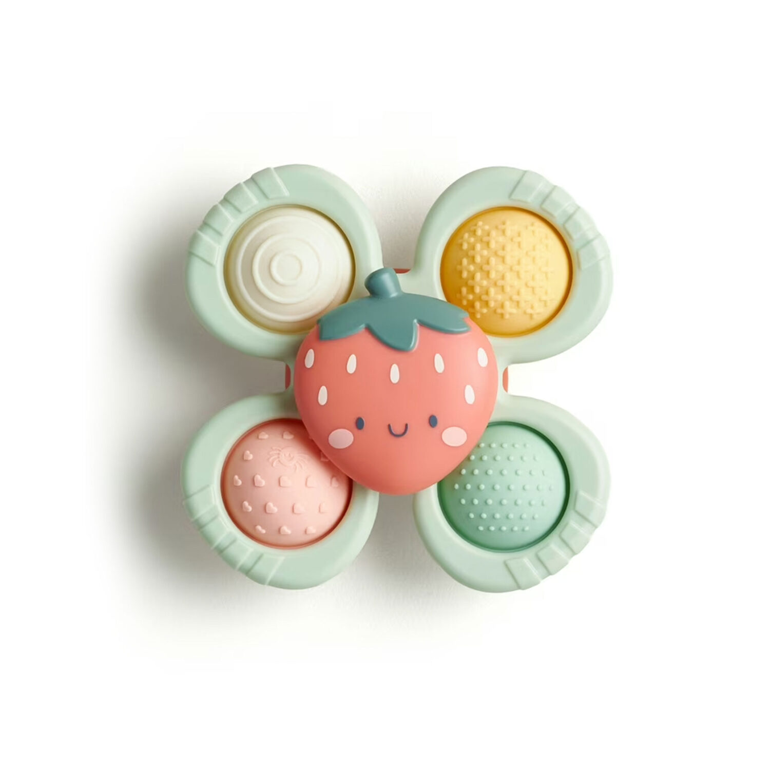 Itzy Ritzy Itzy Pop & Whirl Fidget Spinner Travel & Bath Toy "BONNIE THE STRAWBERRY"