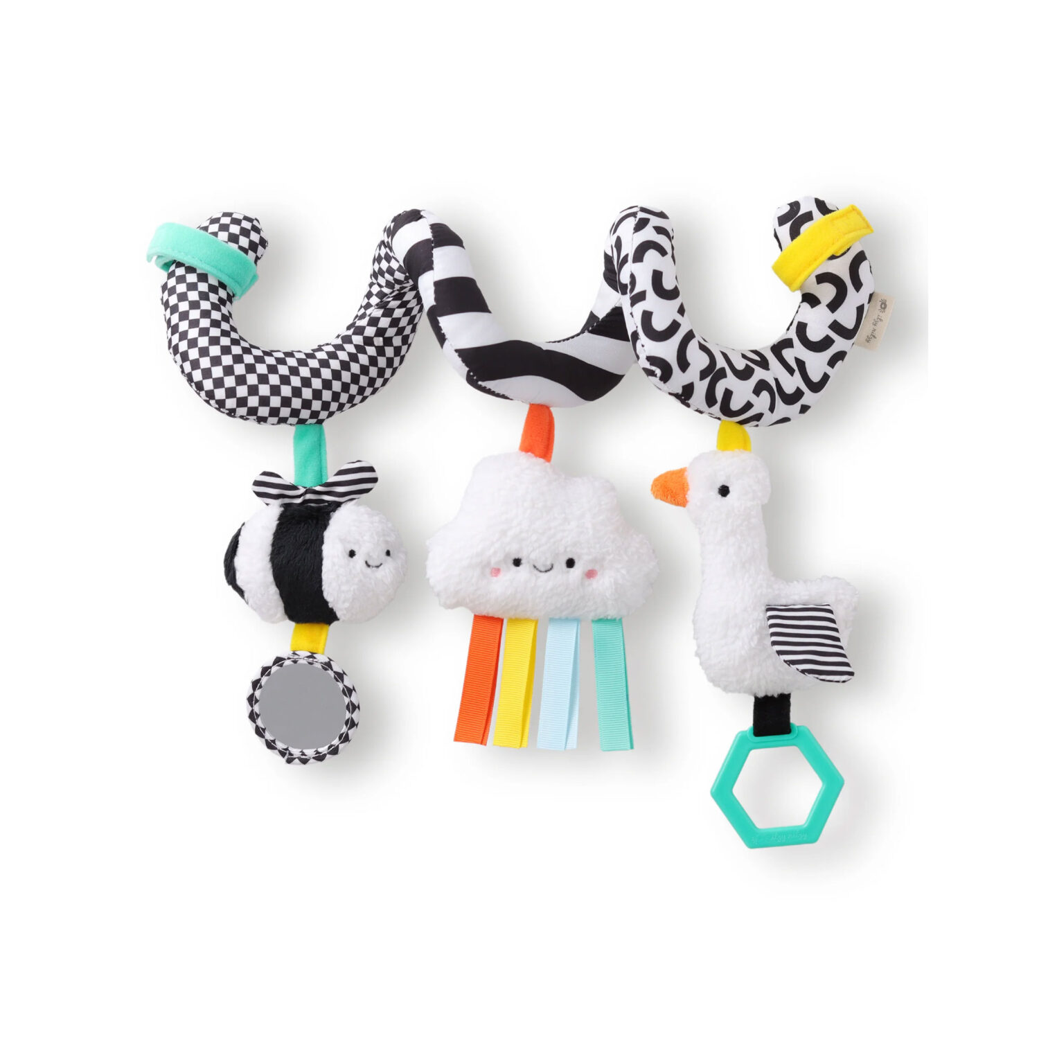Itzy Ritzy Spiral Car Seat Activity Toy "HIGH CONTRAST"