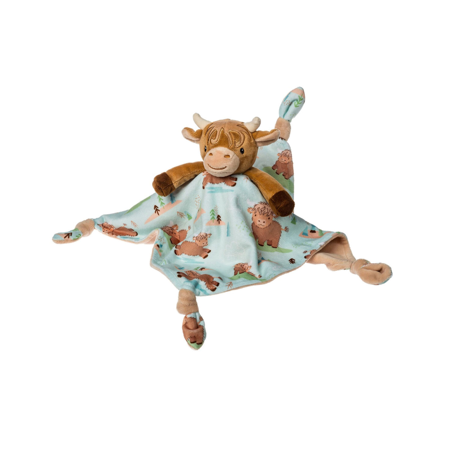 Mary Meyer Hetty Highland Cow Character Blanket