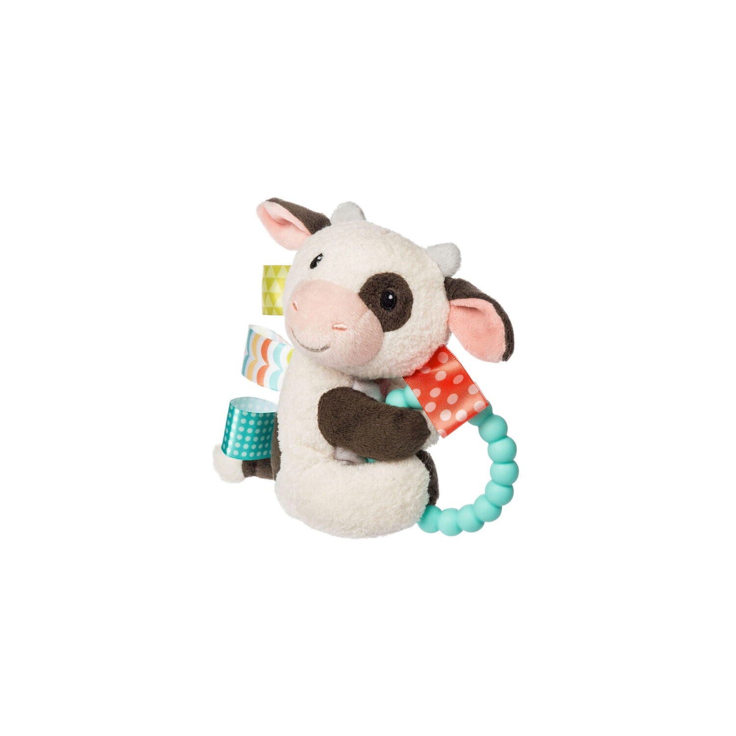 Mary Meyer Taggies Buttercup Cow Teether Rattle 6″