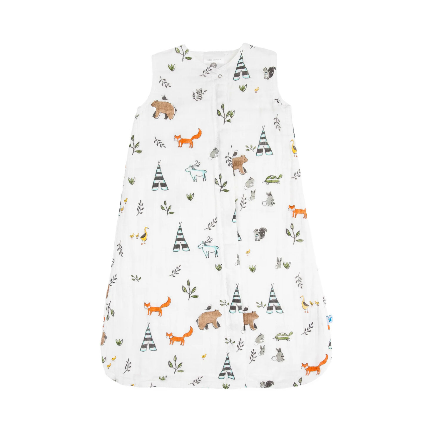Little Unicorn Cotton Muslin Sleep Bag "FOREST FRIENDS"