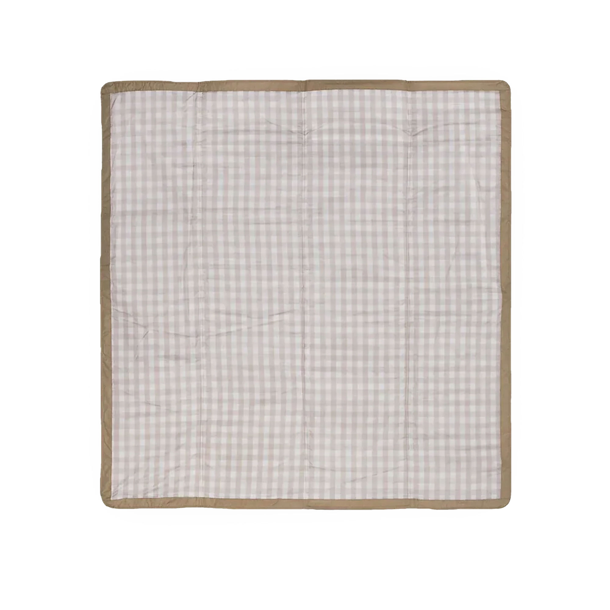 Little Unicorn Outdoor Blanket 5x5 "BEIGE BUFFALO CHECK"