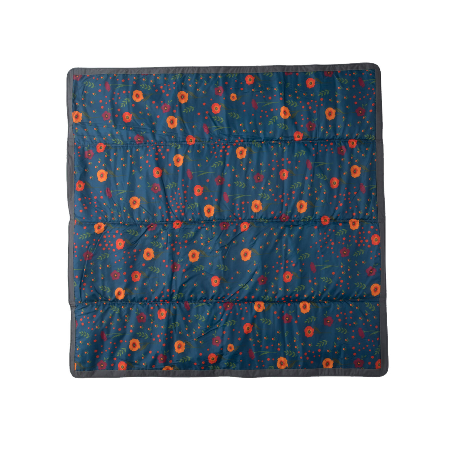 Little Unicorn Outdoor Blanket 5x5 "MIDNIGHT POPPY"