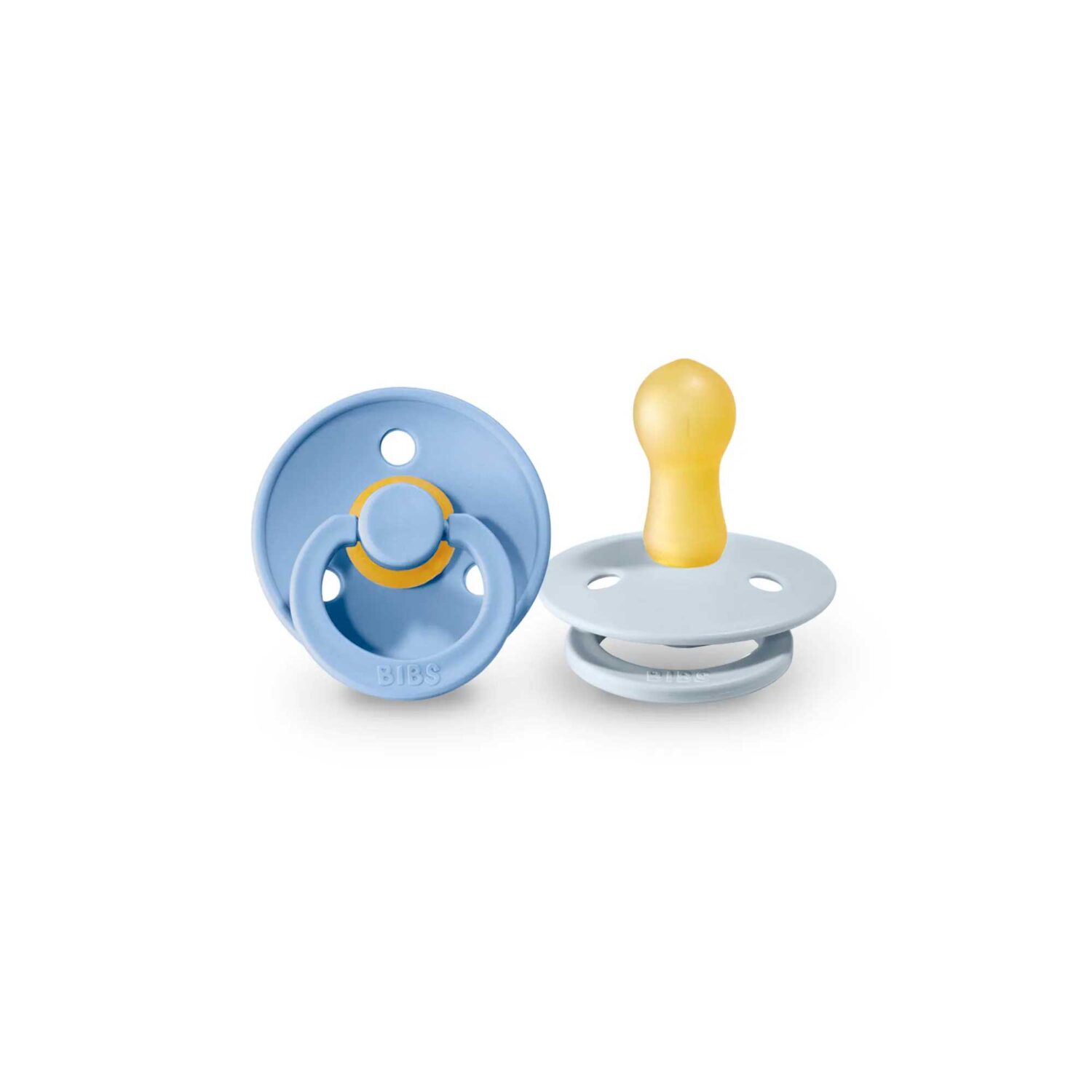 BIBS Colour Pacifier 1 Pack Size 2 "BABY BLUE"