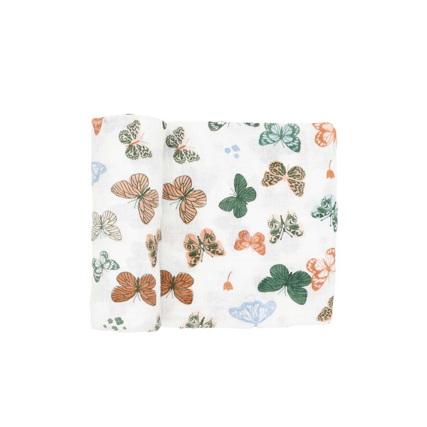 Little Unicorn Cotton Muslin Swaddle Blanket "BUTTERFLIES"