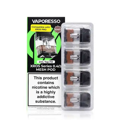 Cartucho XROS Series 2ml 0.4Ω Mesh Pod by VAPORESSO
