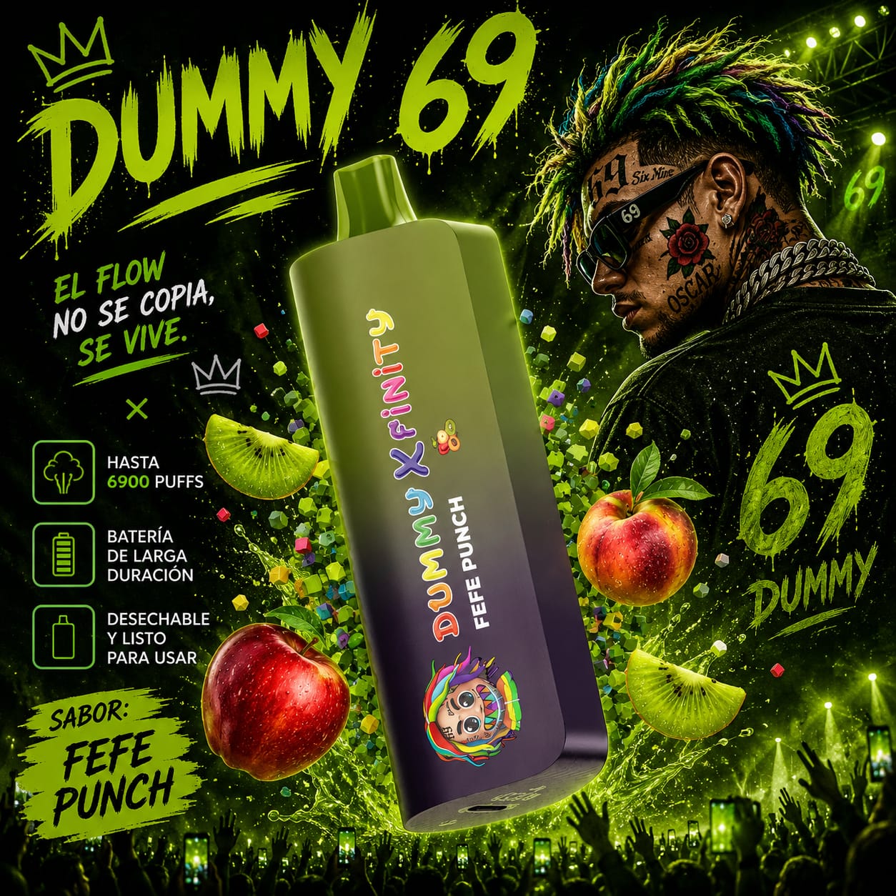 Kiwi Apple Apicot Xfinity by Dummy Vapes