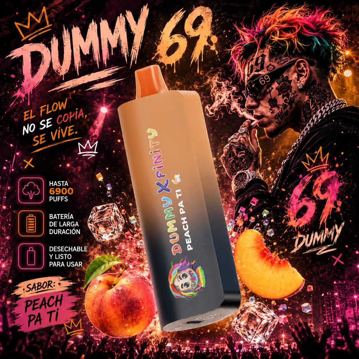Peach Ice Xfinity by Dummy Vapes